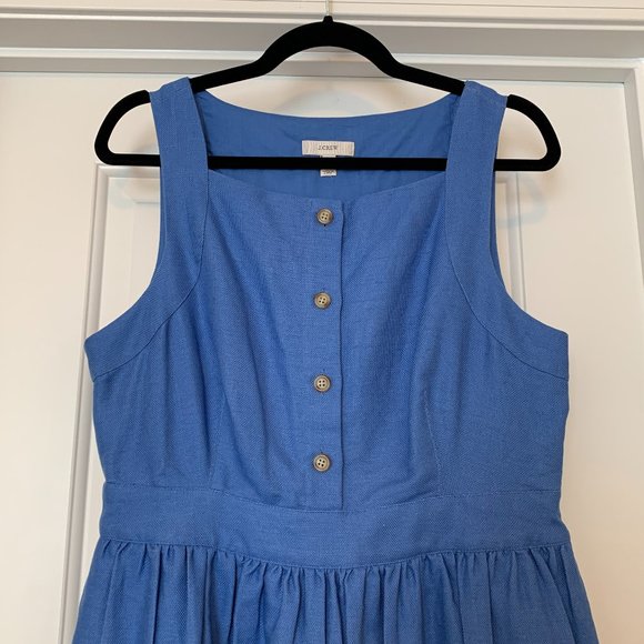 Gently Worn J. Crew Button Front A Line Dress - Picture 3 of 7